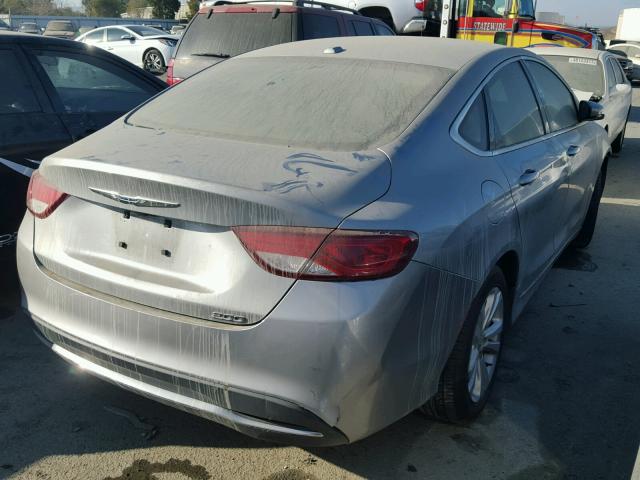 1C3CCCABXFN653912 - 2015 CHRYSLER 200 LIMITE SILVER photo 4