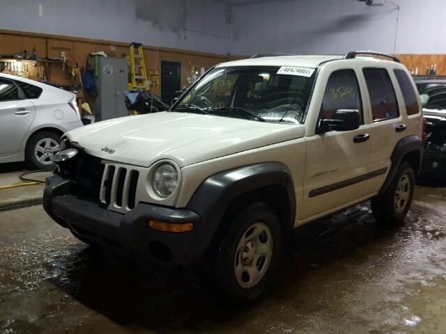 1J4GL48K83W513592 - 2003 JEEP LIBERTY SP WHITE photo 2
