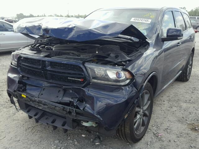 1C4RDHDG3JC281678 - 2018 DODGE DURANGO GT BLUE photo 2