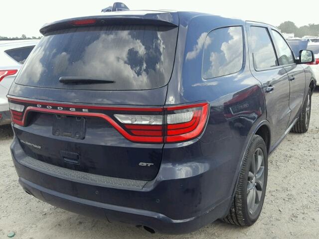 1C4RDHDG3JC281678 - 2018 DODGE DURANGO GT BLUE photo 4