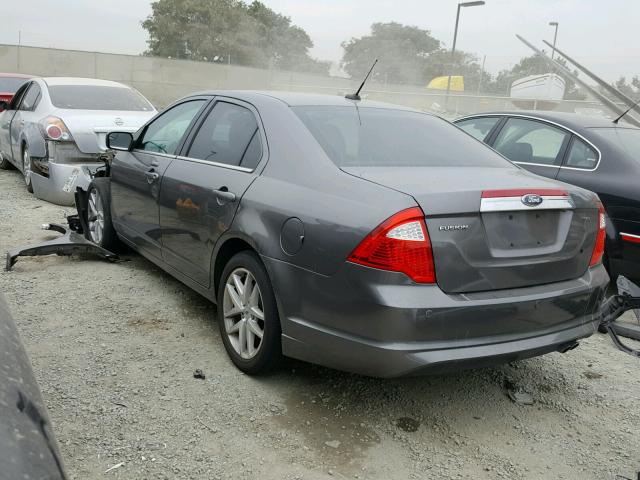 3FAHP0JAXCR178045 - 2012 FORD FUSION SEL CHARCOAL photo 3