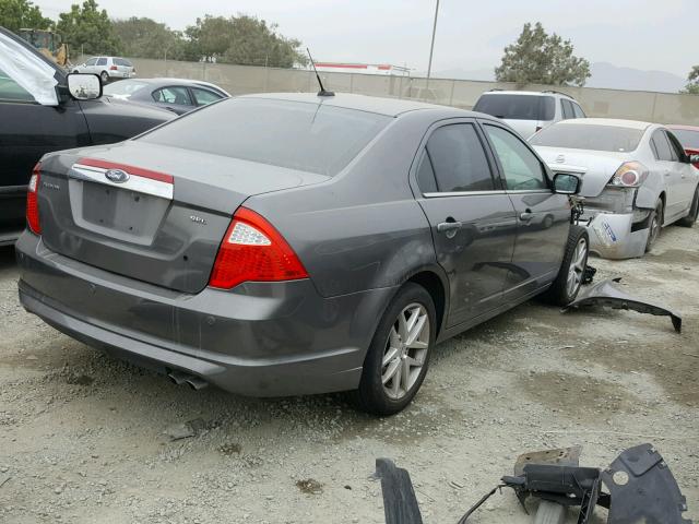 3FAHP0JAXCR178045 - 2012 FORD FUSION SEL CHARCOAL photo 4