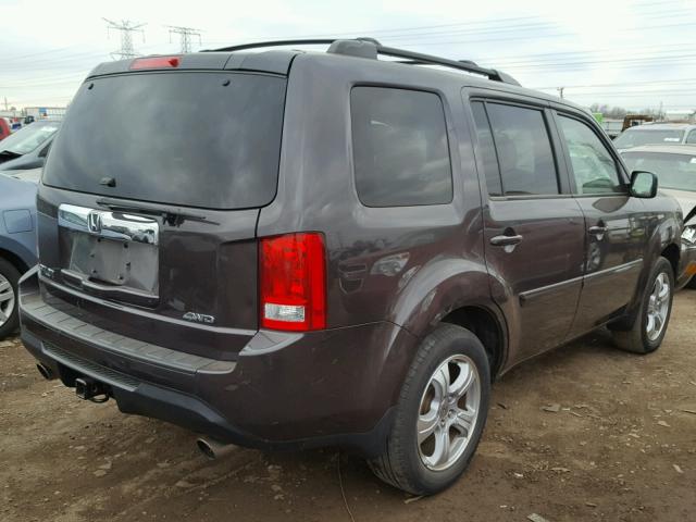 5FNYF4H78CB005673 - 2012 HONDA PILOT EXLN CHARCOAL photo 4