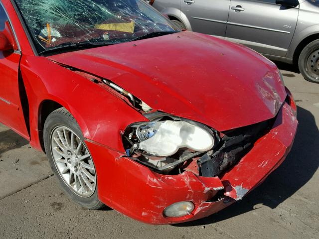 4C3AG52H74E153390 - 2004 CHRYSLER SEBRING LI RED photo 9