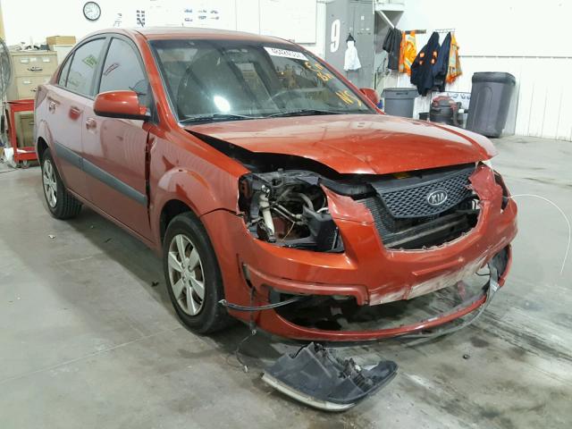 KNADE123086327116 - 2008 KIA RIO BASE RED photo 1