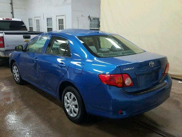 JTDBU4EE3AJ063288 - 2010 TOYOTA COROLLA BA BLUE photo 3