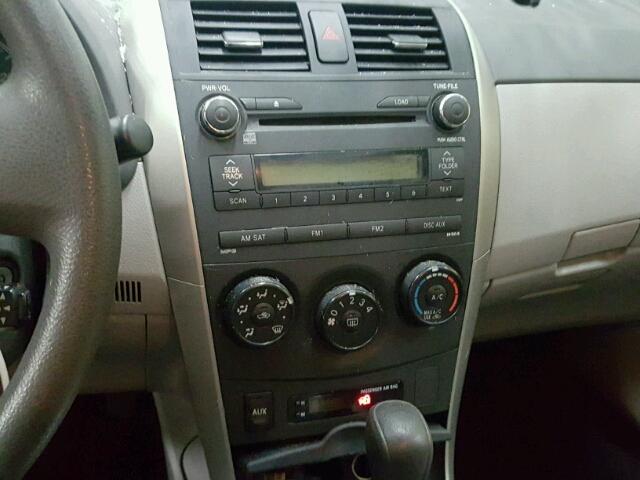 JTDBU4EE3AJ063288 - 2010 TOYOTA COROLLA BA BLUE photo 9