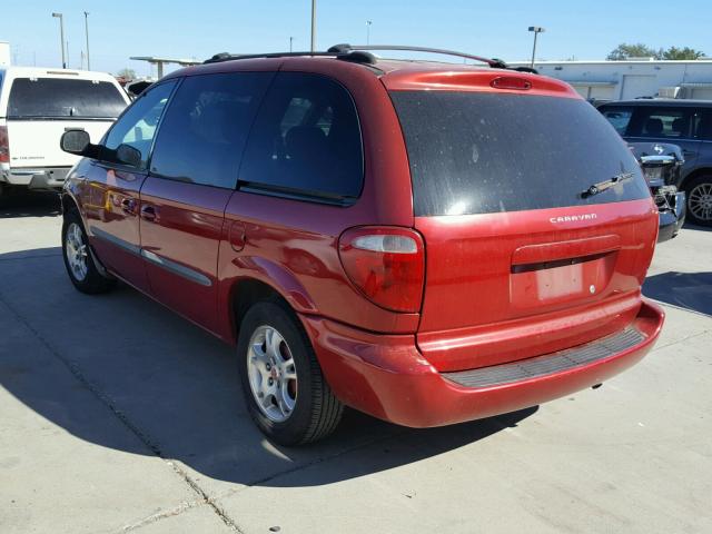 1D4GP45R94B562159 - 2004 DODGE CARAVAN SX RED photo 3