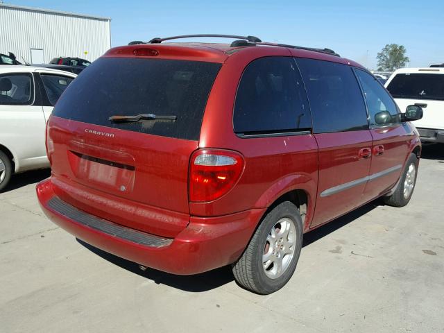 1D4GP45R94B562159 - 2004 DODGE CARAVAN SX RED photo 4