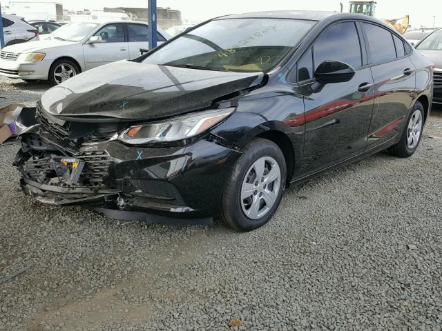 1G1BC5SM4H7273399 - 2017 CHEVROLET CRUZE LS BLACK photo 2