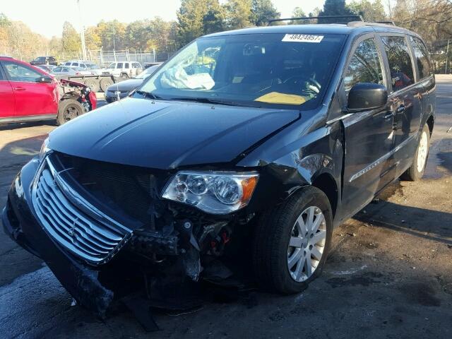 2C4RC1BG0ER295418 - 2014 CHRYSLER TOWN & COU BLACK photo 2