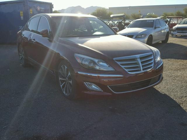 KMHGC4DH6DU235722 - 2013 HYUNDAI GENESIS 5. MAROON photo 1