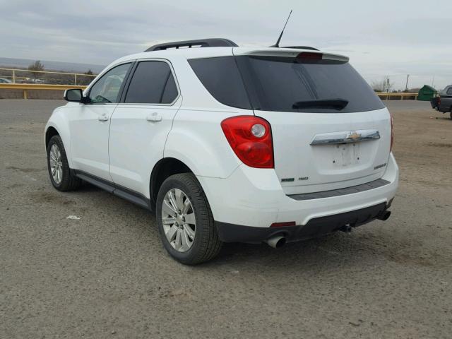 2CNFLNE57B6359015 - 2011 CHEVROLET EQUINOX LT WHITE photo 3