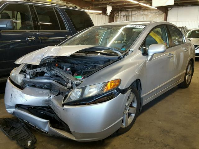 1HGFA16958L057731 - 2008 HONDA CIVIC EXL SILVER photo 2