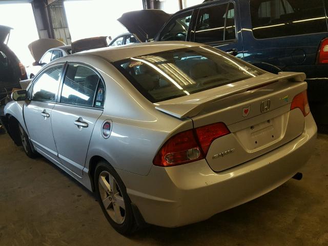 1HGFA16958L057731 - 2008 HONDA CIVIC EXL SILVER photo 3