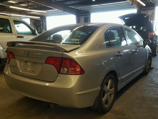 1HGFA16958L057731 - 2008 HONDA CIVIC EXL ვერცხლისფერი ფოტო 4