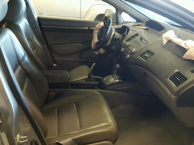 1HGFA16958L057731 - 2008 HONDA CIVIC EXL ვერცხლისფერი ფოტო 5