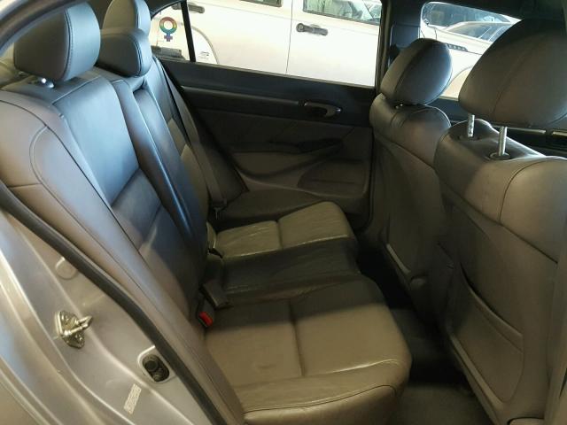 1HGFA16958L057731 - 2008 HONDA CIVIC EXL ვერცხლისფერი ფოტო 6