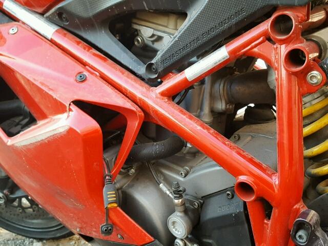 ZDM1XBGV48B003159 - 2008 DUCATI 848 Kırmızı fotoğraf 7