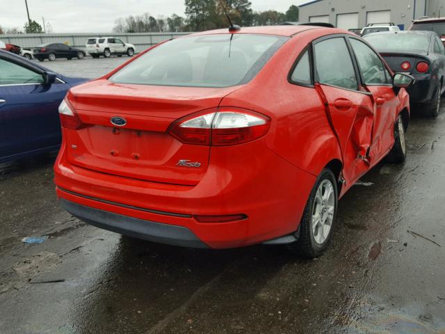 3FADP4BJ0EM219707 - 2014 FORD FIESTA SE RED photo 4