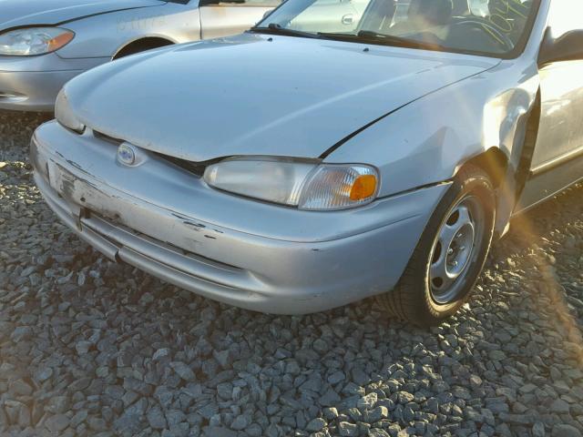 1Y1SK52871Z432600 - 2001 CHEVROLET GEO PRIZM SILVER photo 9