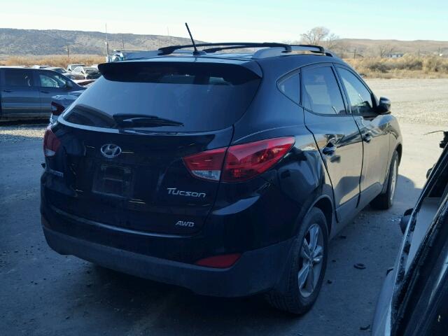 KM8JUCAC8DU692943 - 2013 HYUNDAI TUCSON GLS BLACK photo 4