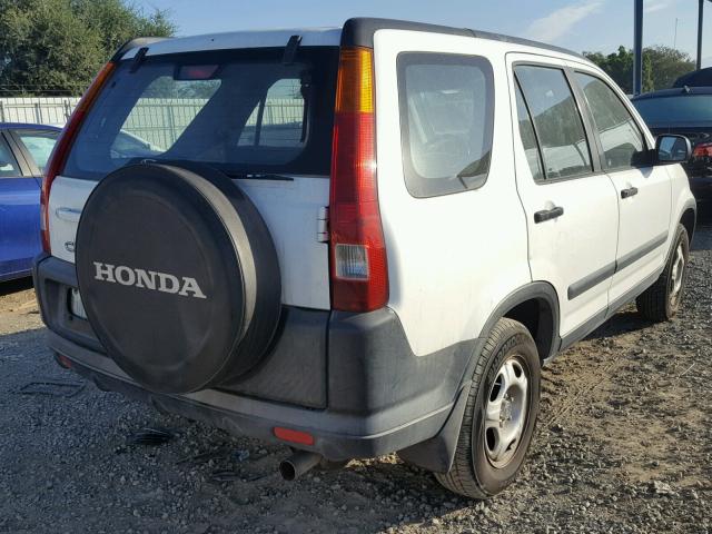 JHLRD68434C014908 - 2004 HONDA CR-V LX WHITE photo 4