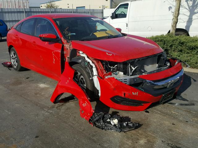 2HGFC2F57HH504800 - 2017 HONDA CIVIC LX RED photo 1