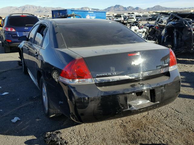 2G1WB5EKXA1126683 - 2010 CHEVROLET IMPALA LT BLACK photo 3