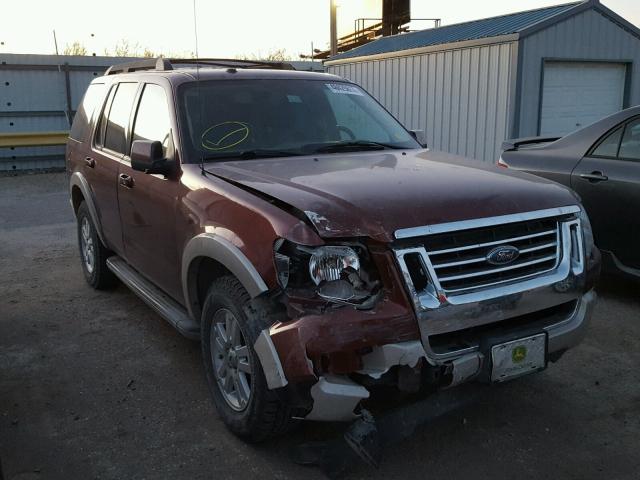 1FMEU7EE3AUA35306 - 2010 FORD EXPLORER E MAROON photo 1