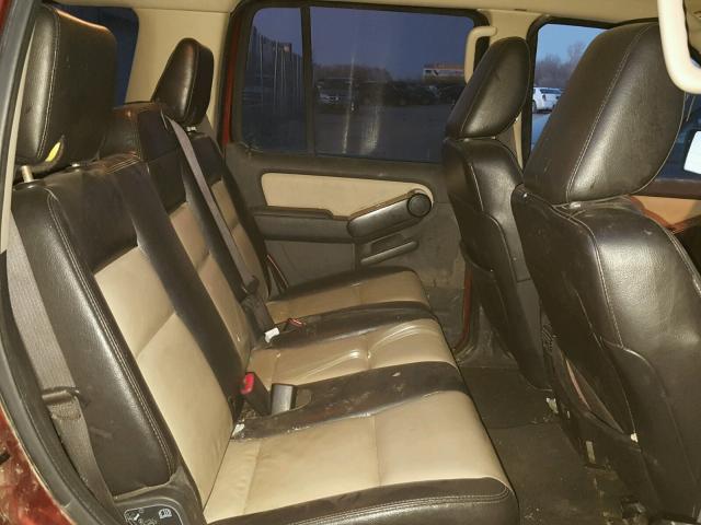 1FMEU7EE3AUA35306 - 2010 FORD EXPLORER E MAROON photo 6