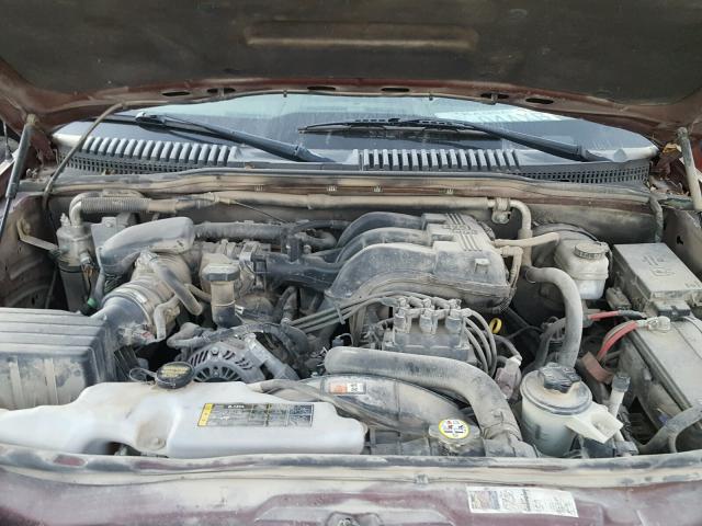 1FMEU7EE3AUA35306 - 2010 FORD EXPLORER E MAROON photo 7