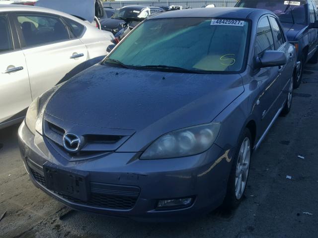 JM1BK344681810451 - 2008 MAZDA 3 HATCHBAC GRAY photo 2