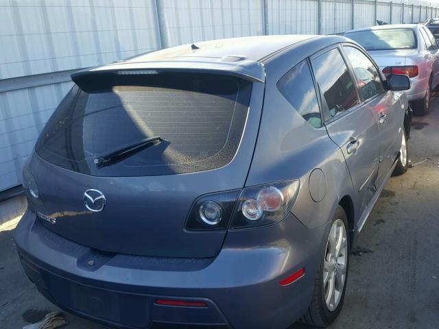 JM1BK344681810451 - 2008 MAZDA 3 HATCHBAC GRAY photo 4