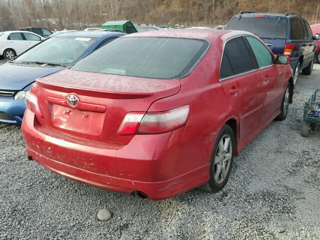 4T1BE46K37U097204 - 2007 TOYOTA CAMRY NEW RED photo 4