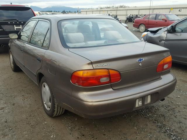 1Y1SK5289XZ433191 - 1999 CHEVROLET GEO PRIZM 棕色 照片 3
