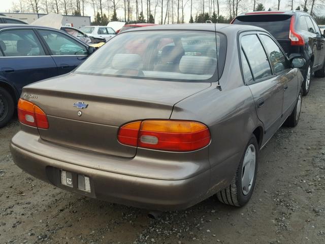 1Y1SK5289XZ433191 - 1999 CHEVROLET GEO PRIZM 棕色 照片 4