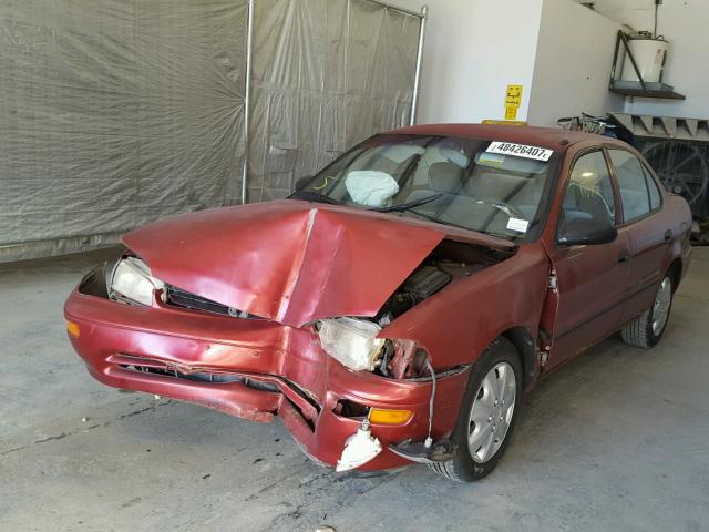 1Y1SK5265VZ434057 - 1997 GEO PRIZM BASE MAROON photo 2