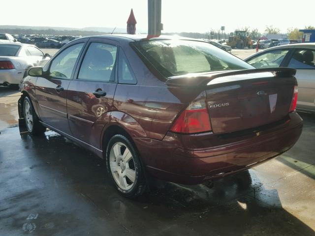 1FAFP34N16W227495 - 2006 FORD FOCUS ZX4 RED photo 3