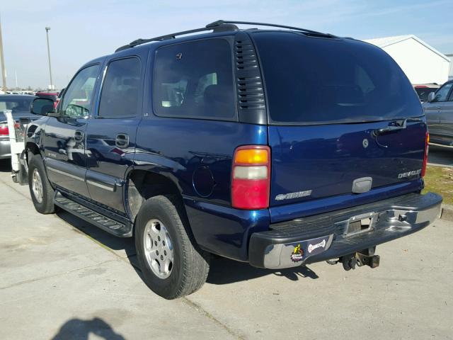 1GNEK13T51J157280 - 2001 CHEVROLET TAHOE K150 BLUE photo 3