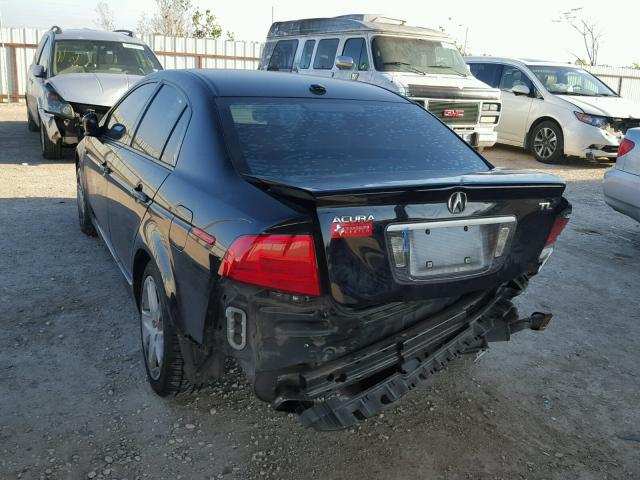 19UUA66246A058546 - 2006 ACURA 3.2TL BLACK photo 3