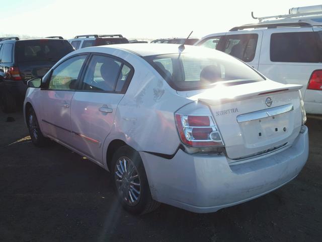 3N1AB6AP3BL701511 - 2011 NISSAN SENTRA 2.0 WHITE photo 3