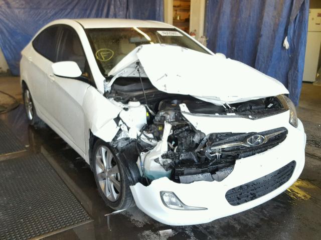 KMHCU4AE2DU381086 - 2013 HYUNDAI ACCENT GLS WHITE photo 1