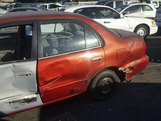 1NXBR12E11Z473487 - 2001 TOYOTA COROLLA CE RED photo 10