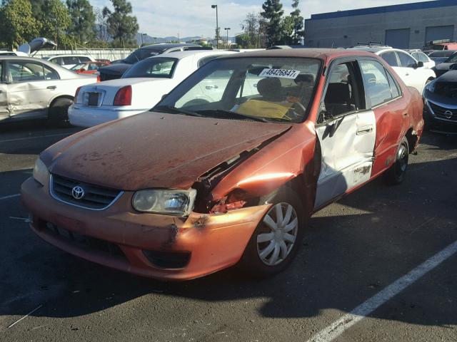 1NXBR12E11Z473487 - 2001 TOYOTA COROLLA CE RED photo 2