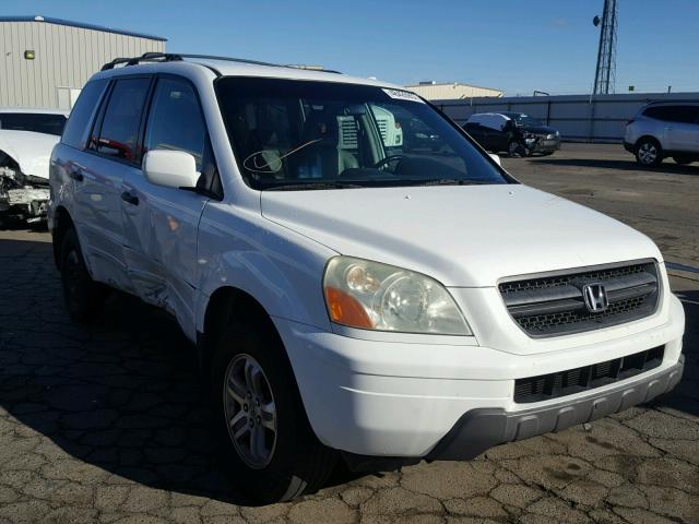 2HKYF18573H506245 - 2003 HONDA PILOT EXL WHITE photo 1