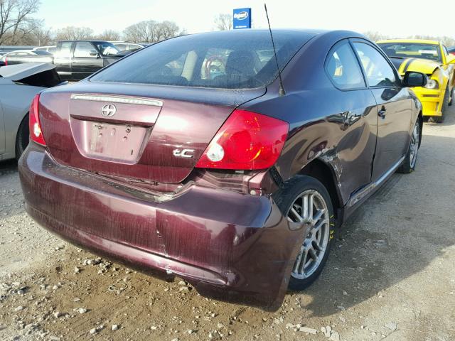 JTKDE177350037510 - 2005 TOYOTA SCION TC 紫色 照片 4