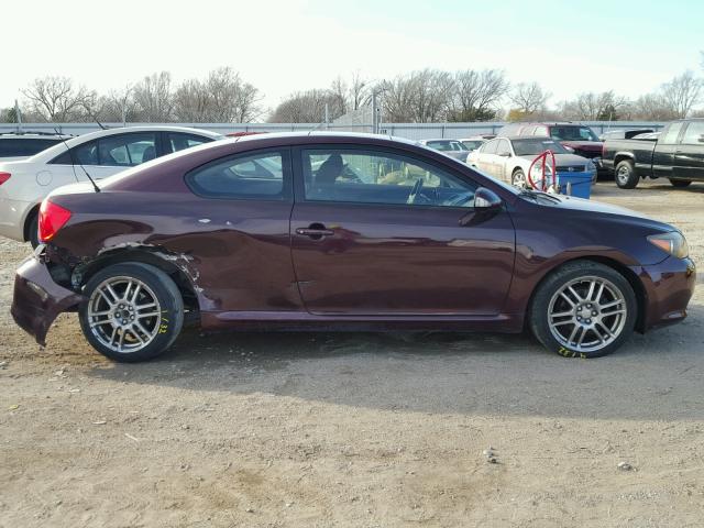 JTKDE177350037510 - 2005 TOYOTA SCION TC 紫色 照片 9