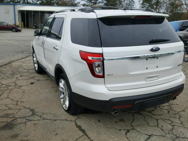 1FM5K7D88FGA99428 - 2015 FORD EXPLORER X WHITE photo 3