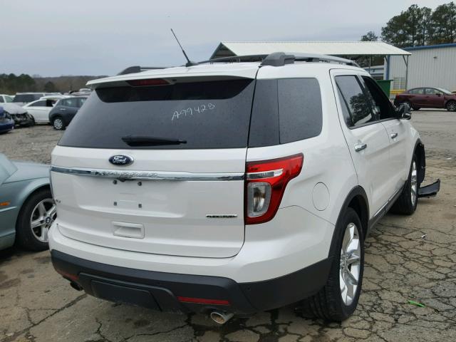 1FM5K7D88FGA99428 - 2015 FORD EXPLORER X WHITE photo 4